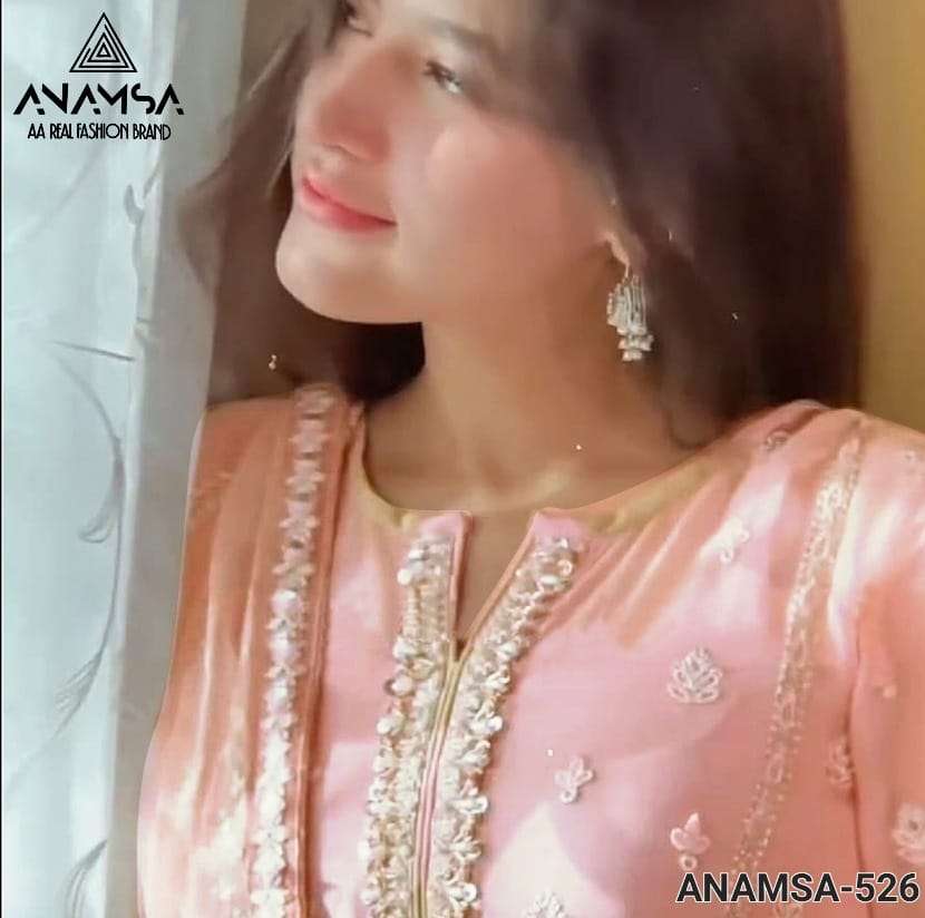 D No -526 Semi Stitched By Anamsa